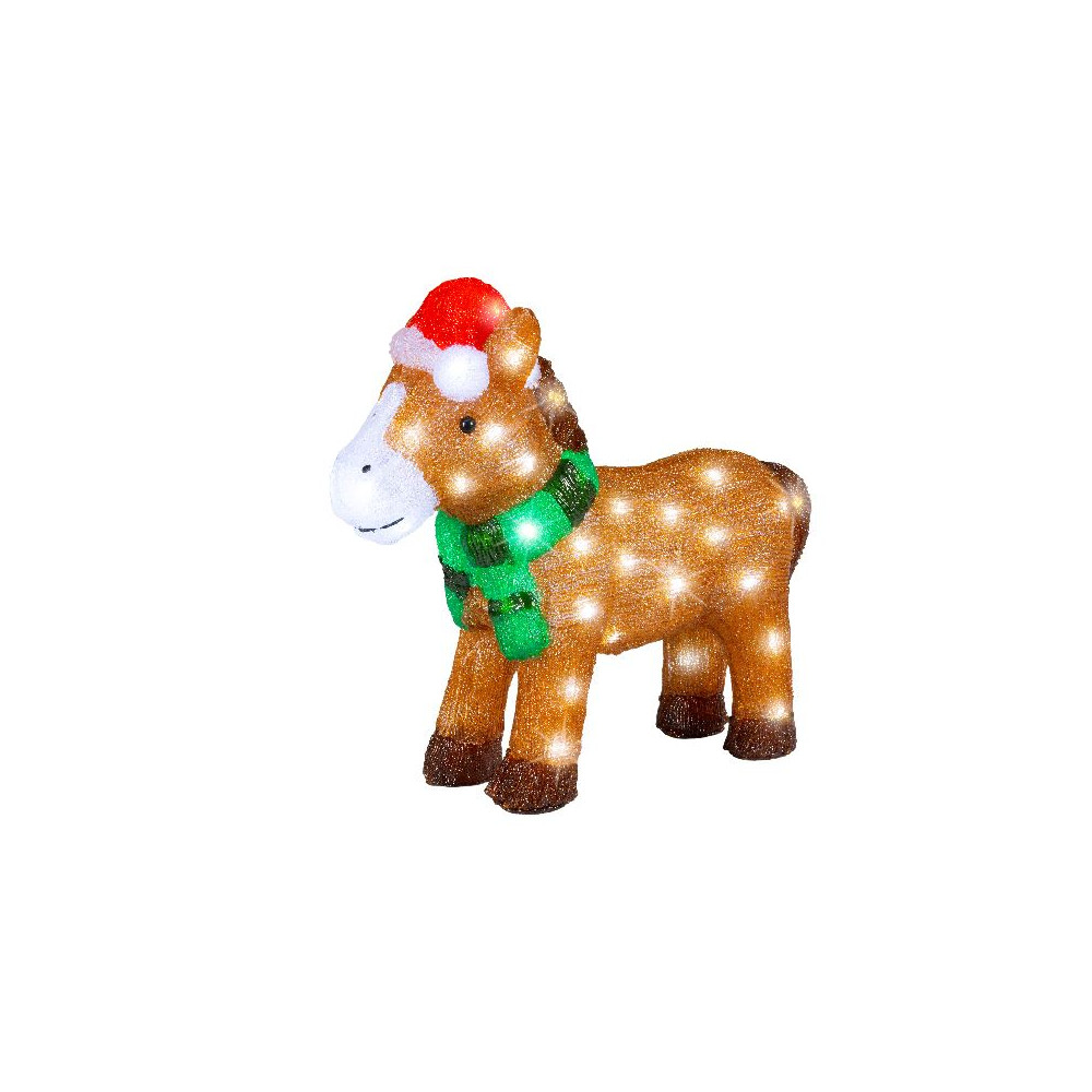 CAVALLO NATALE 17,5X44X38CM 60LED IP44