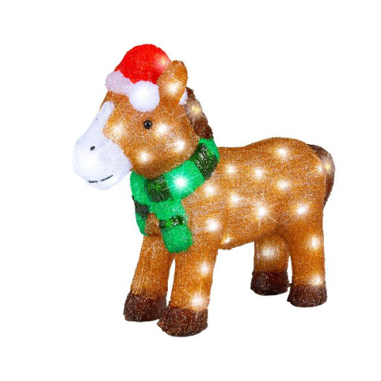 CAVALLO NATALE 17,5X44X38CM 60LED IP44