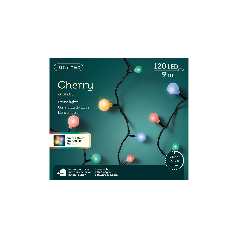 CHERRY LIGHTS MIX 120LED MULTI 900CM