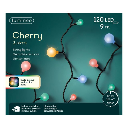 CHERRY LIGHTS MIX 120LED MULTI 900CM
