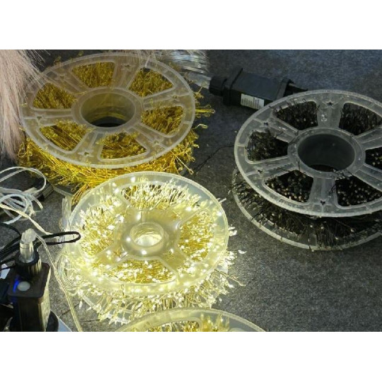 CLUSTER 1500LED 50M C/C SILV CALDO