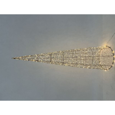 CONO ORO D25XH100CM 600LED CALDO FLASH