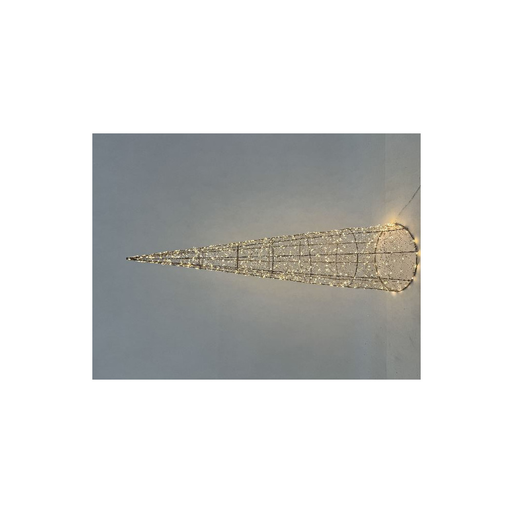 CONO ORO D25XH100CM 600LED CALDO FLASH