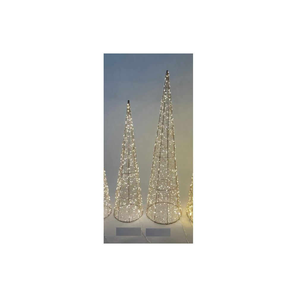 CONO ORO D25XH100CM 600LED CALDO FLASH