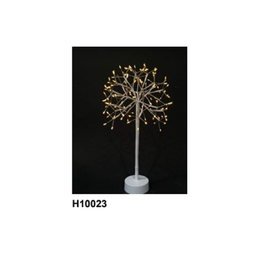 DECO SOFFIONE H35CM 120LED BATT BIANCO
