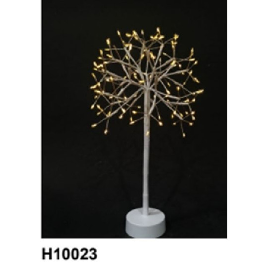 DECO SOFFIONE H35CM 120LED BATT BIANCO