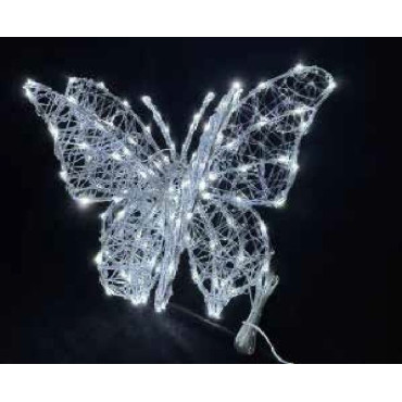 FARFALLA 30X20CM ACRIL 120LED BICOLORE