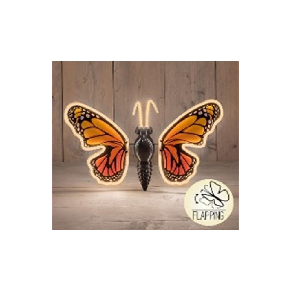 FARFALLA LED ARANCIO 40CM MOVIM C/T 5M C