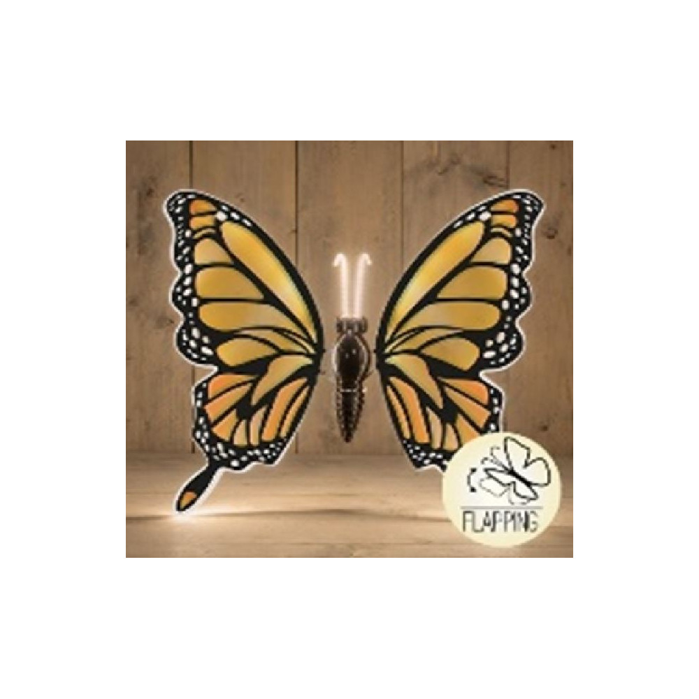 FARFALLA LED ARANCIO 60CM MOVIM C/T 5M C