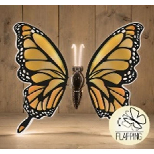 FARFALLA LED ARANCIO 60CM MOVIM C/T 5M C