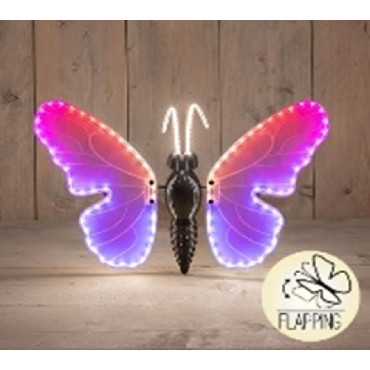 FARFALLA LED RGB 40CM MOVIM C/T 5M CAVO