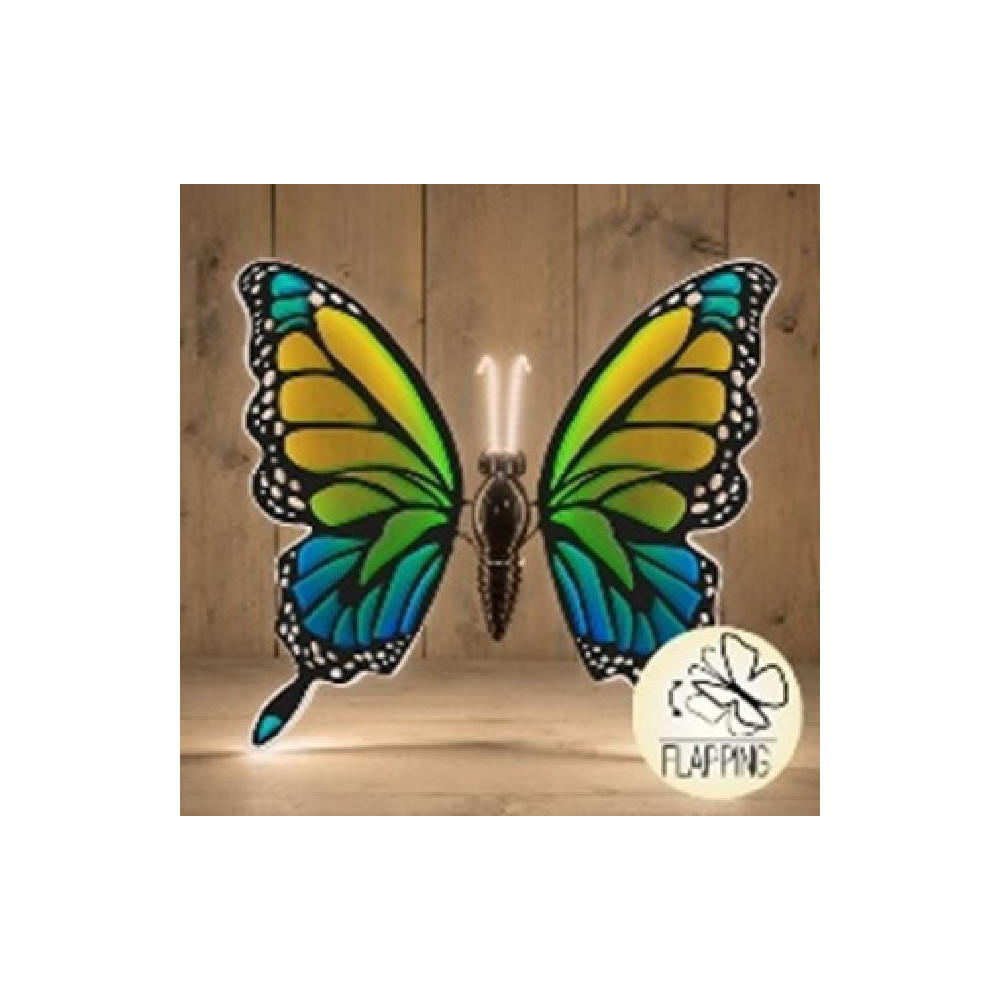 FARFALLA LED VER BLU 60CM MOVIM C/T 5M C