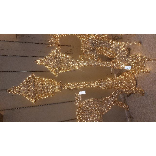 LAMPIONE FIBRA D38XH180CM 960LED CLASSIC
