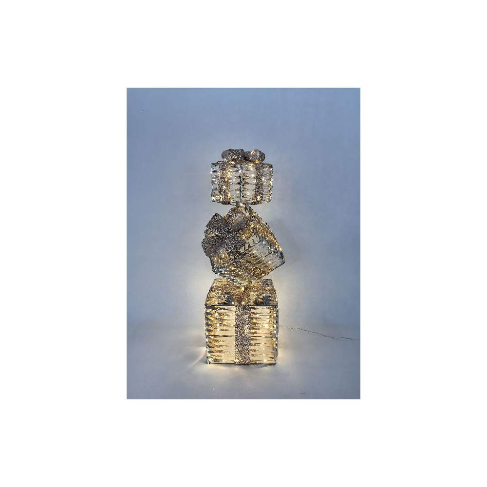 PACCHI REGALO ORO 25X25XH76CM 600LED