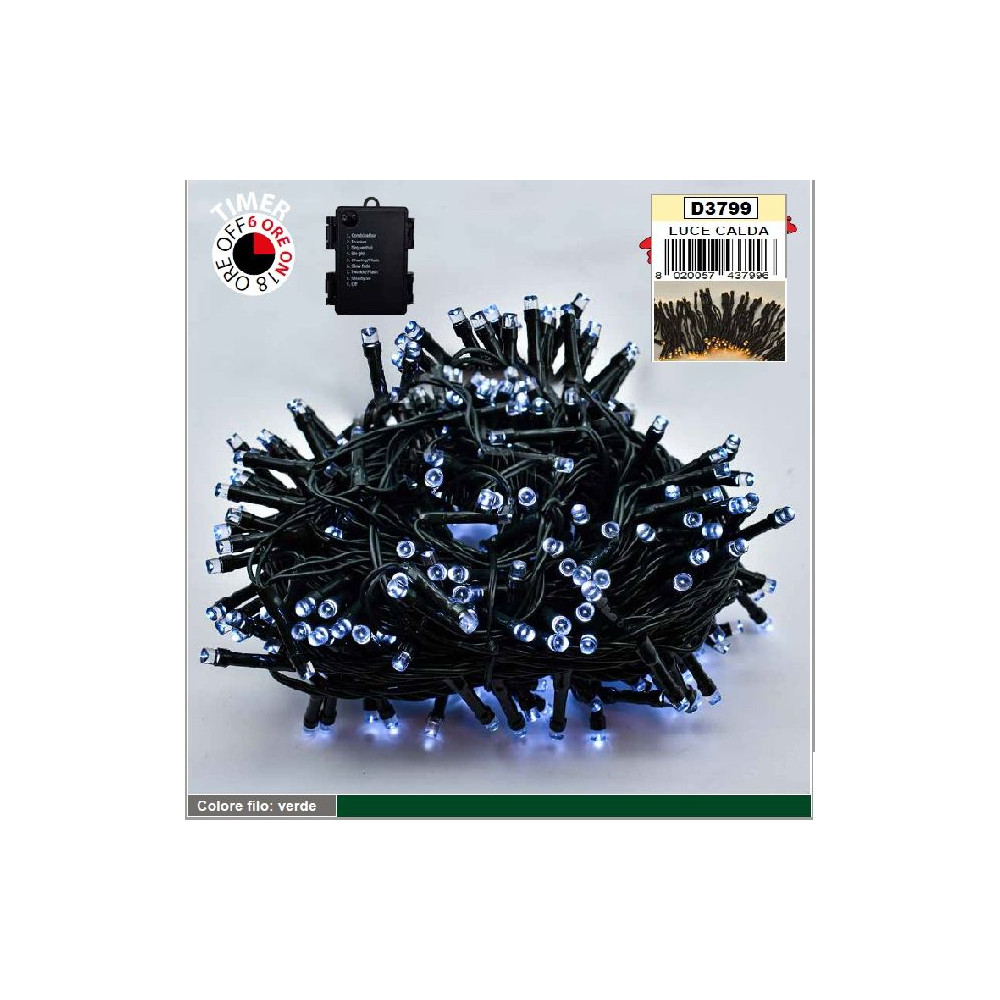 PROMO300 LED BATT TIMER CAVO NERO B.CALD