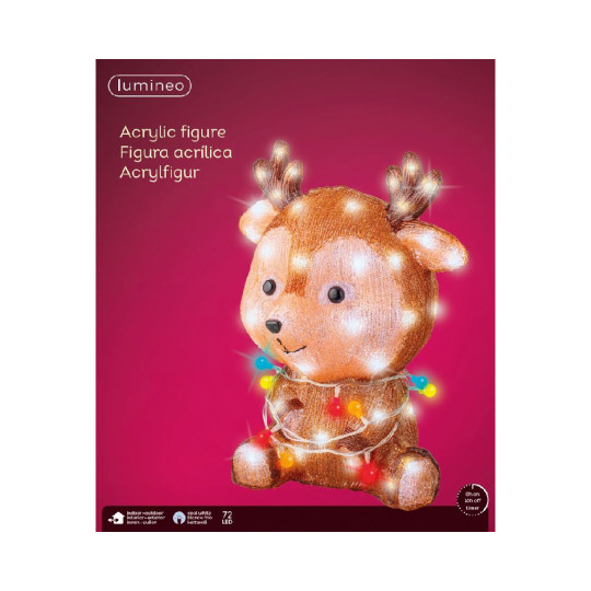RENNA ACRILICO 27XH38CM 72LED OUTDOOR
