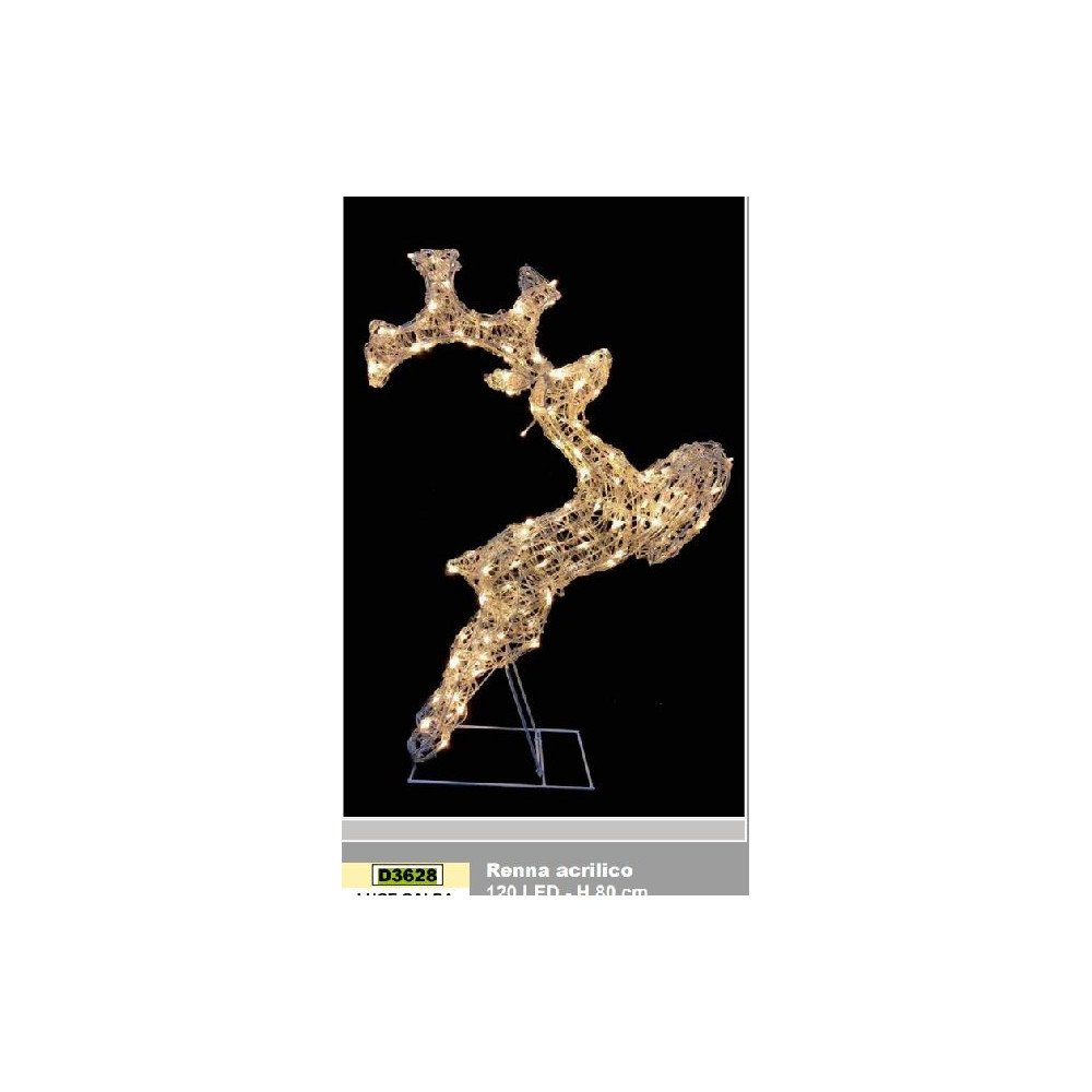 RENNA FILO CRISTAL 120LED H80 LUCE CALDA