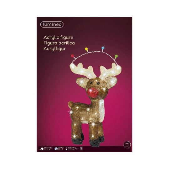 RENNA RUDOLF LED 17X33X47CM 48LED