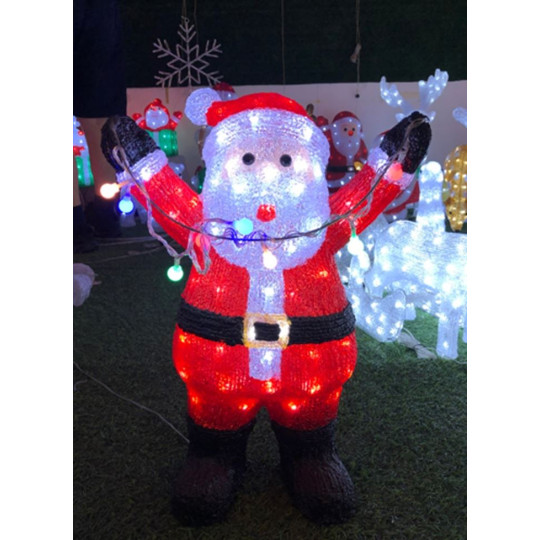 SANTA 33X21XH50CM 90LED BIANCO FREDDO IP