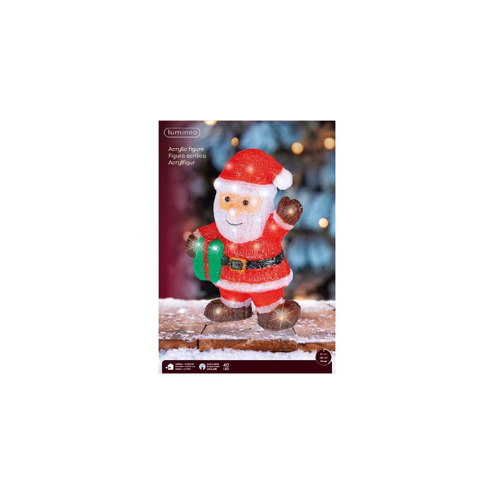 SANTA ACRIL 15X27XH39CM 40LED IP44