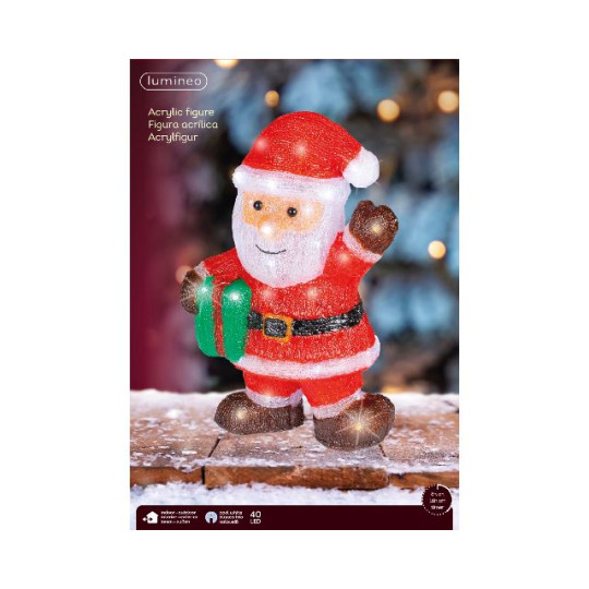SANTA ACRIL 15X27XH39CM 40LED IP44