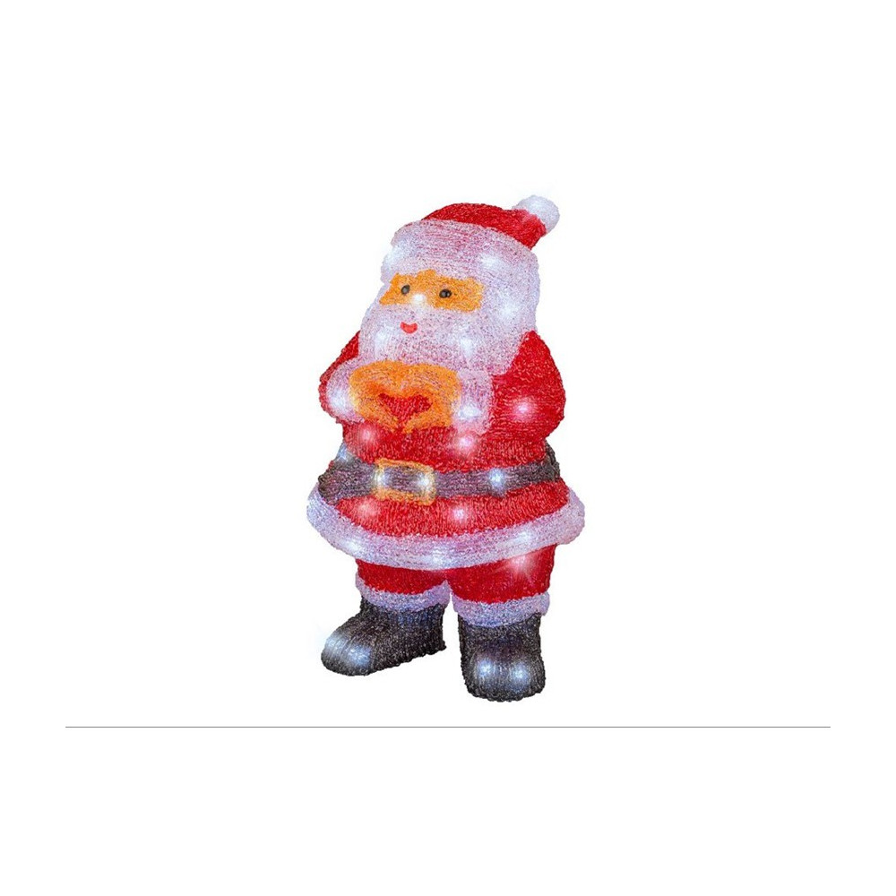 SANTA ACRILICO 21,7XH41,50CM 60LED
