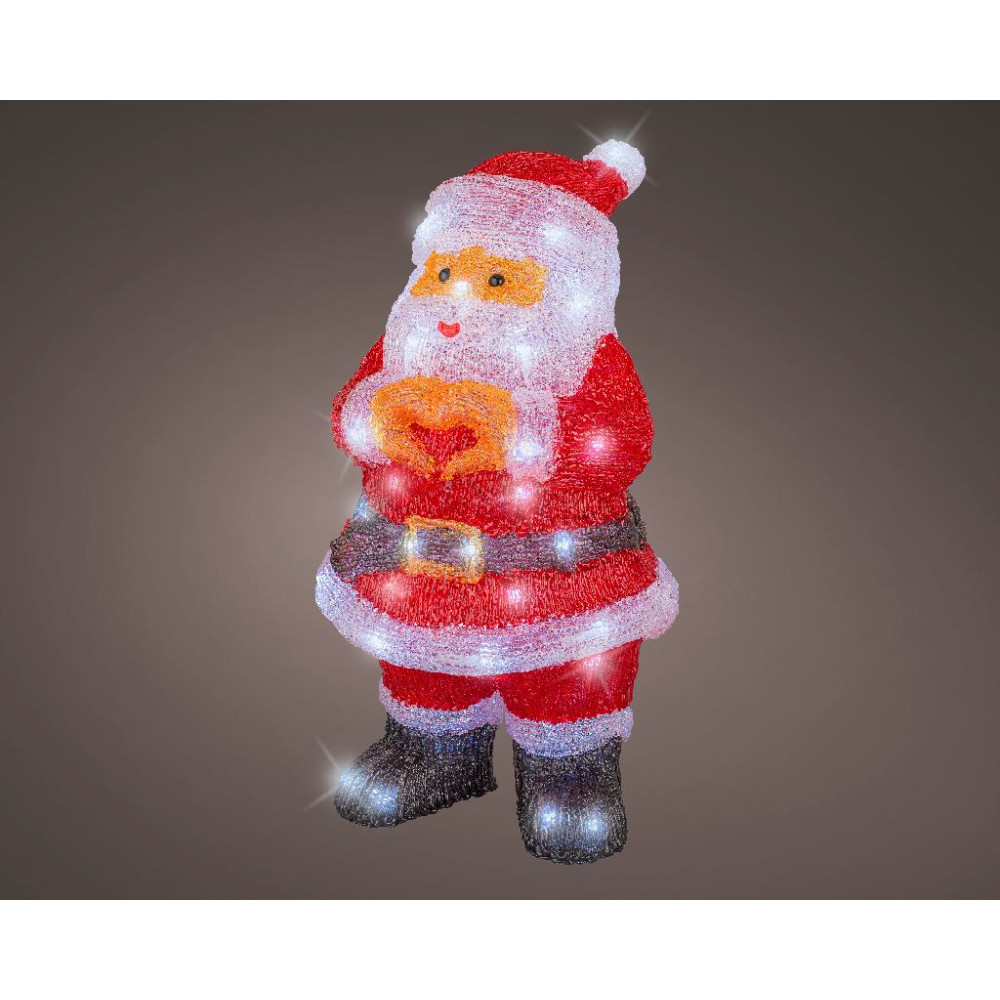 SANTA ACRILICO 21,7XH41,50CM 60LED