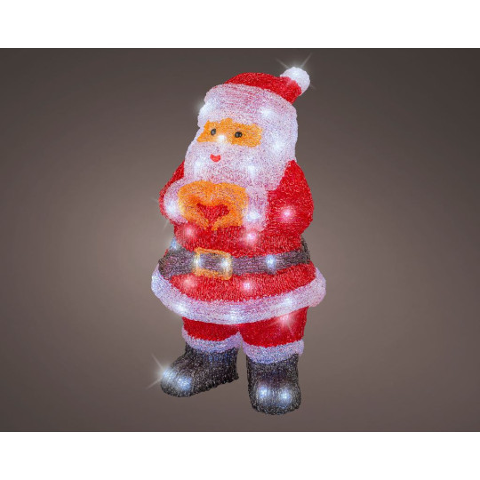 SANTA ACRILICO 21,7XH41,50CM 60LED