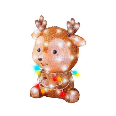 SANTA ACRILICO 31XH49,5CM 80LED OUTDOOR