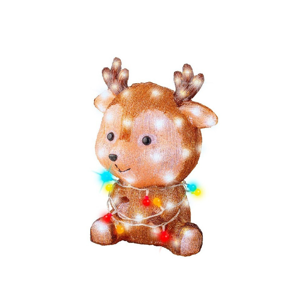 SANTA ACRILICO 31XH49,5CM 80LED OUTDOOR