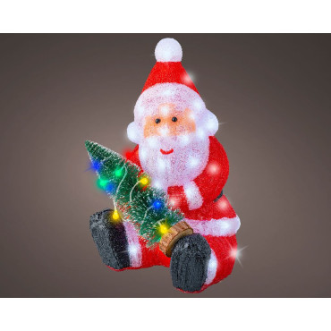 SANTA ACRILICO 31XH49,5CM 80LED OUTDOOR 2