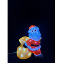 SANTA C/SACCO H26CM ACRIL 30LED FRED OUT