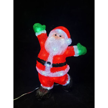 SANTA H34CM ACRIL 30LED FREDDO OUTDOOR