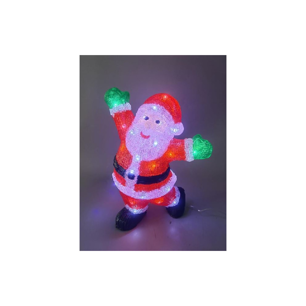 SANTA H34CM ACRIL 30LED FREDDO OUTDOOR