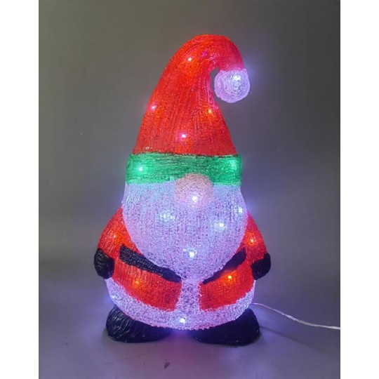 SANTA H35CM ACRIL 30LED FREDDO OUTDOOR