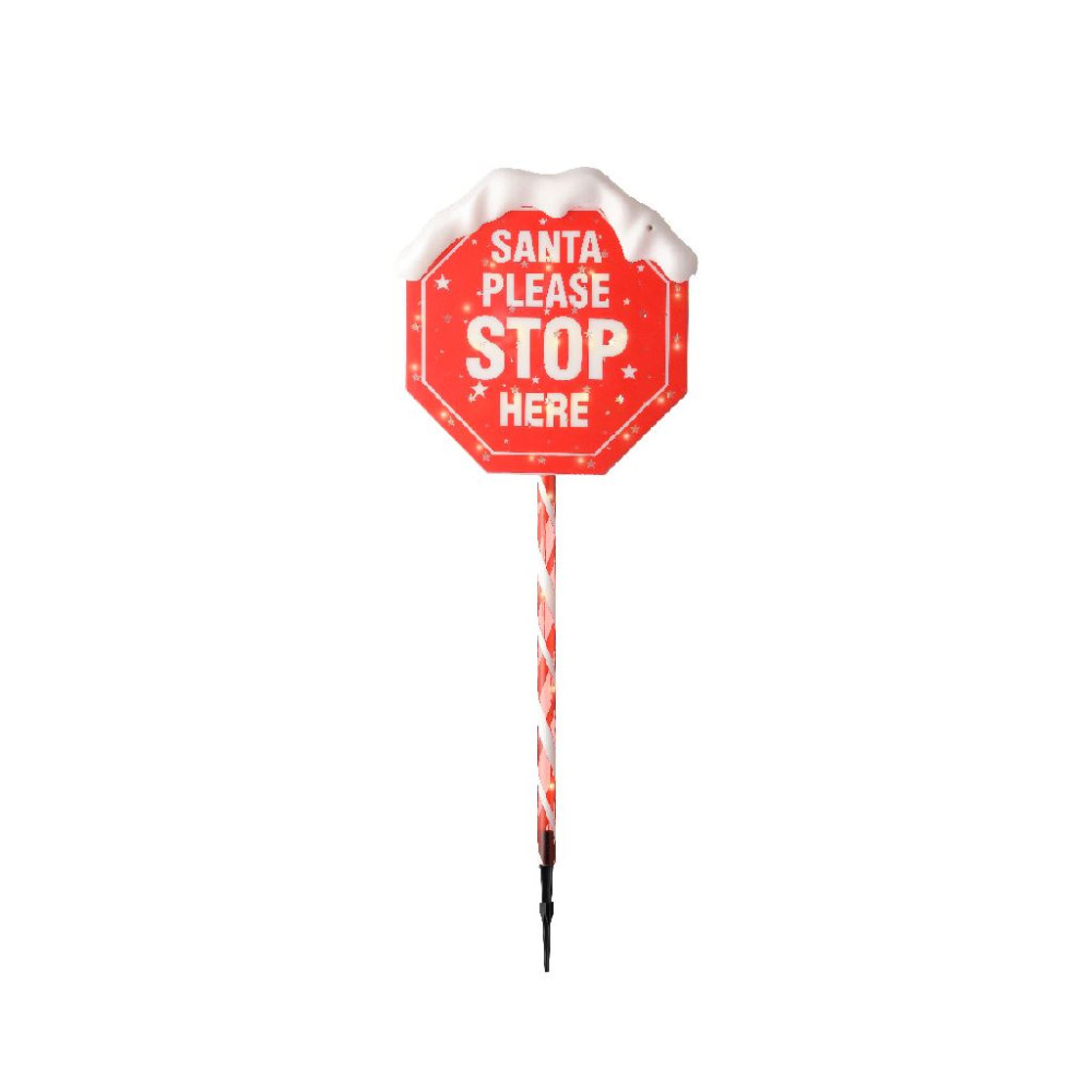 SANTA PLEASE STOP HERE H81CM 72LED BATT