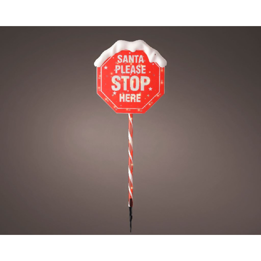 SANTA PLEASE STOP HERE H81CM 72LED BATT
