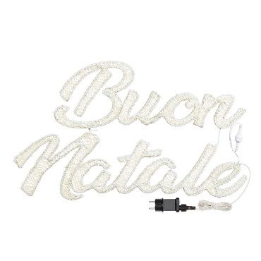 SCRITTA BUONA NATALE 3D 67XH40CM LHC146
