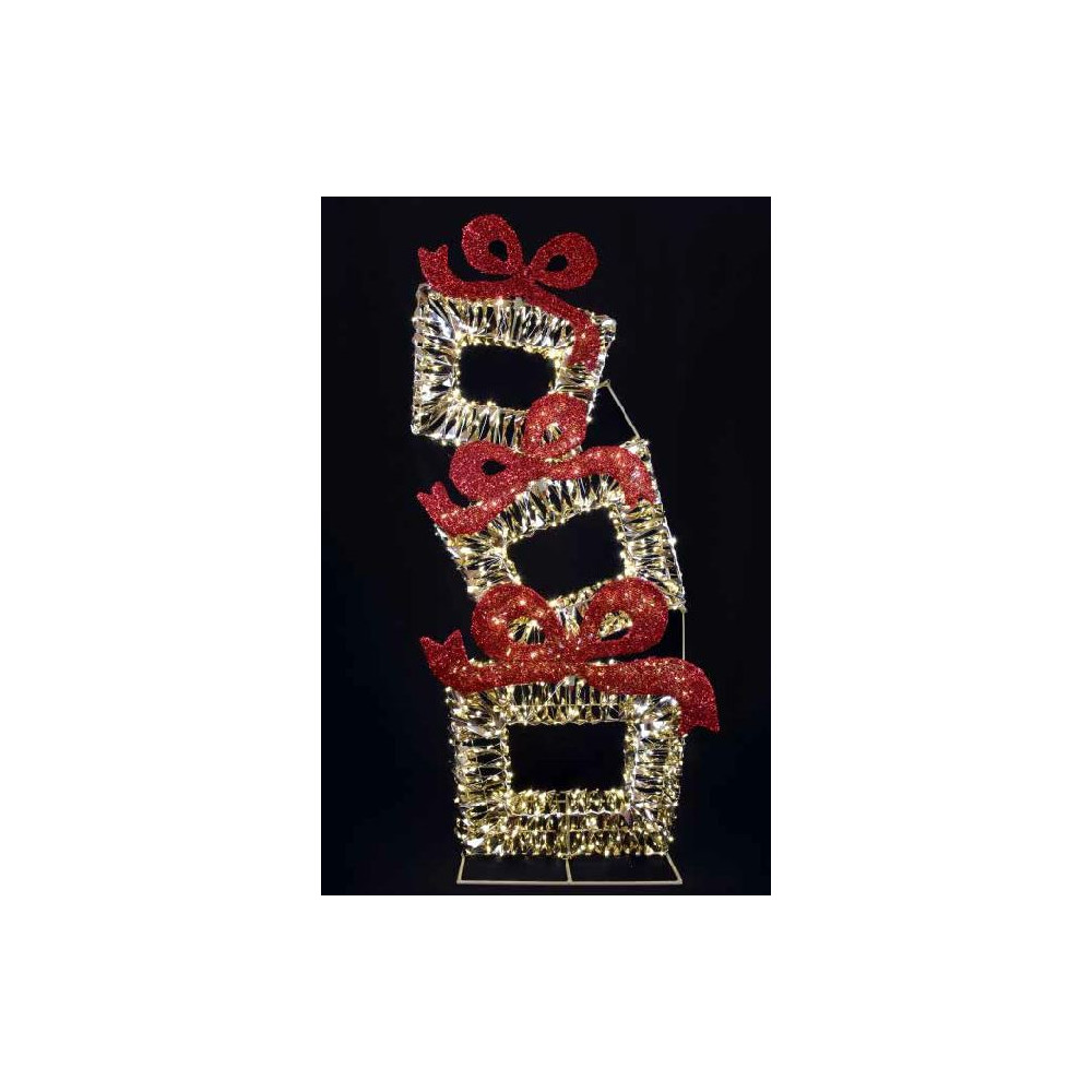 SET 3 PACCHI PVC ORO C/FIOCCO H100CM 960