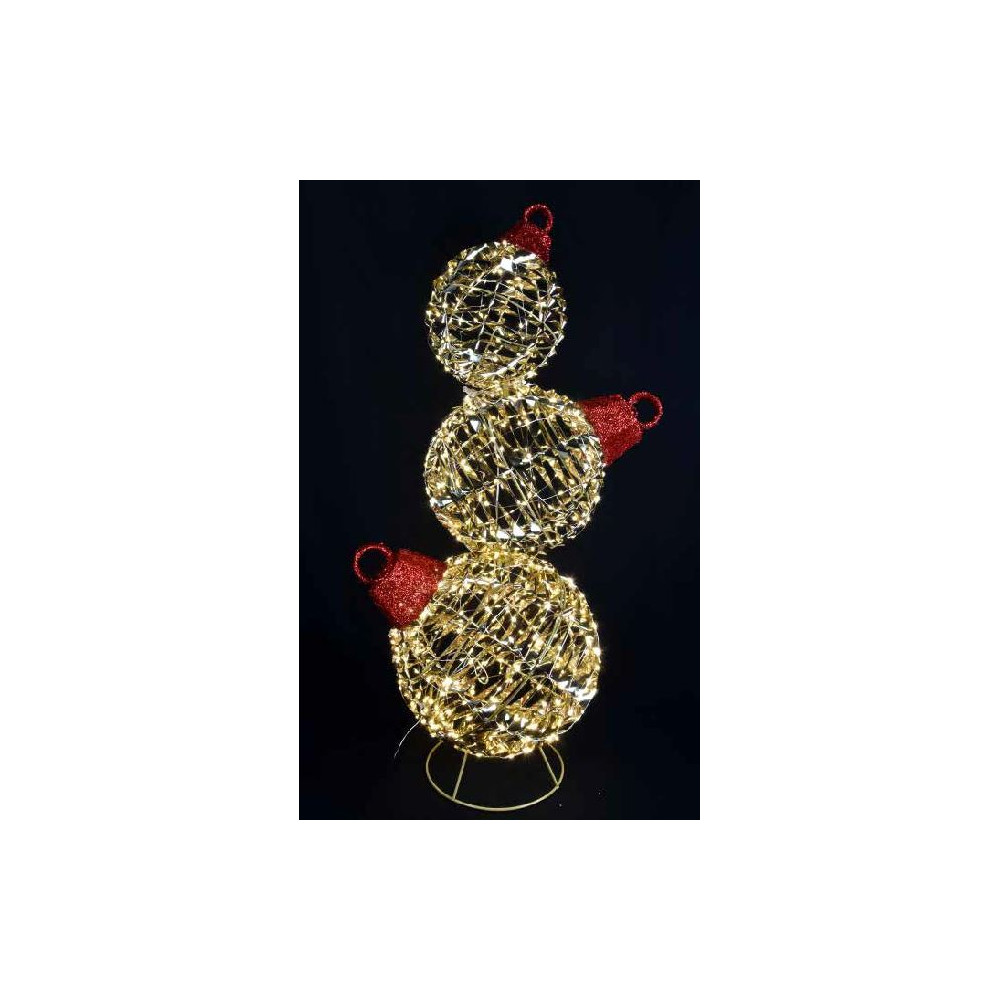 SET 3 SFERE PVC ORO C/FIOCCO H90CM 600LE