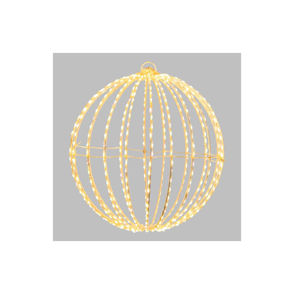 SFERA D30CM 3D WHITE METALLO BIANCO RIPI