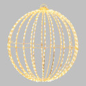 SFERA D30CM 3D WHITE METALLO BIANCO RIPI