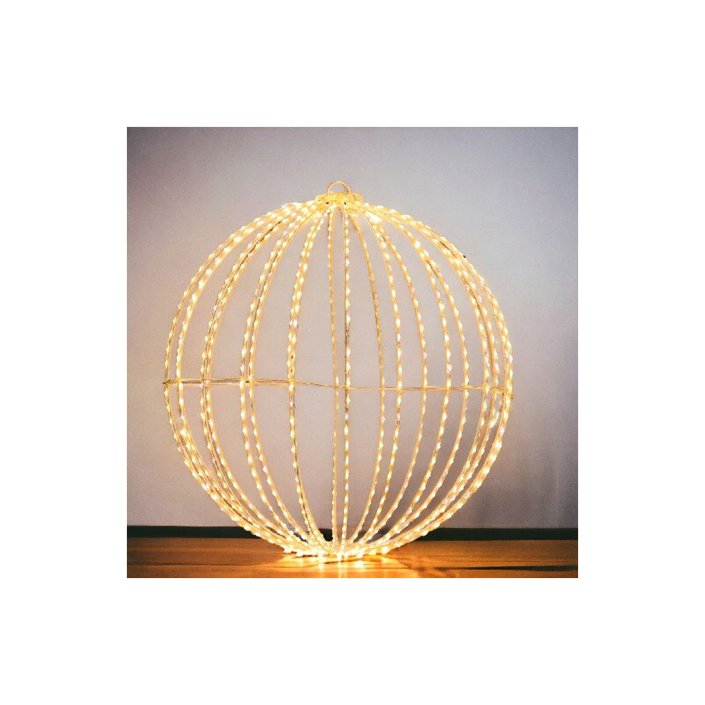 SFERA D40CM BIANCO RIPIEG 720LED CALDO