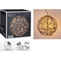 SFERA METAL NERO D18CM LED BIANCO CALDO