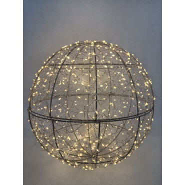 SFERA ORO D40 600LED CALDO FLASH
