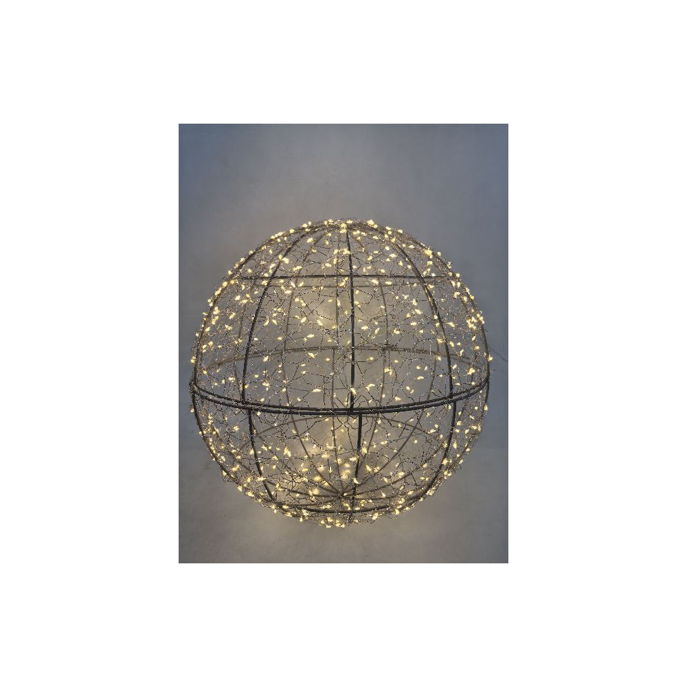 SFERA ORO D40 600LED CALDO FLASH