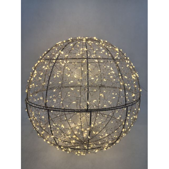 SFERA ORO D40 600LED CALDO FLASH