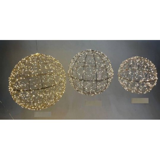 SFERA ORO D50 960LED CALDO FLASH