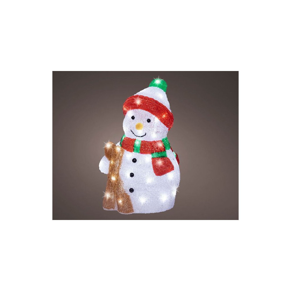 SNOWMAN ACRIL 20X25XH38CM 50LED IP44