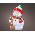SNOWMAN ACRIL 20X25XH38CM 50LED IP44